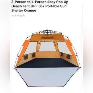 3 to 4 person beach tent